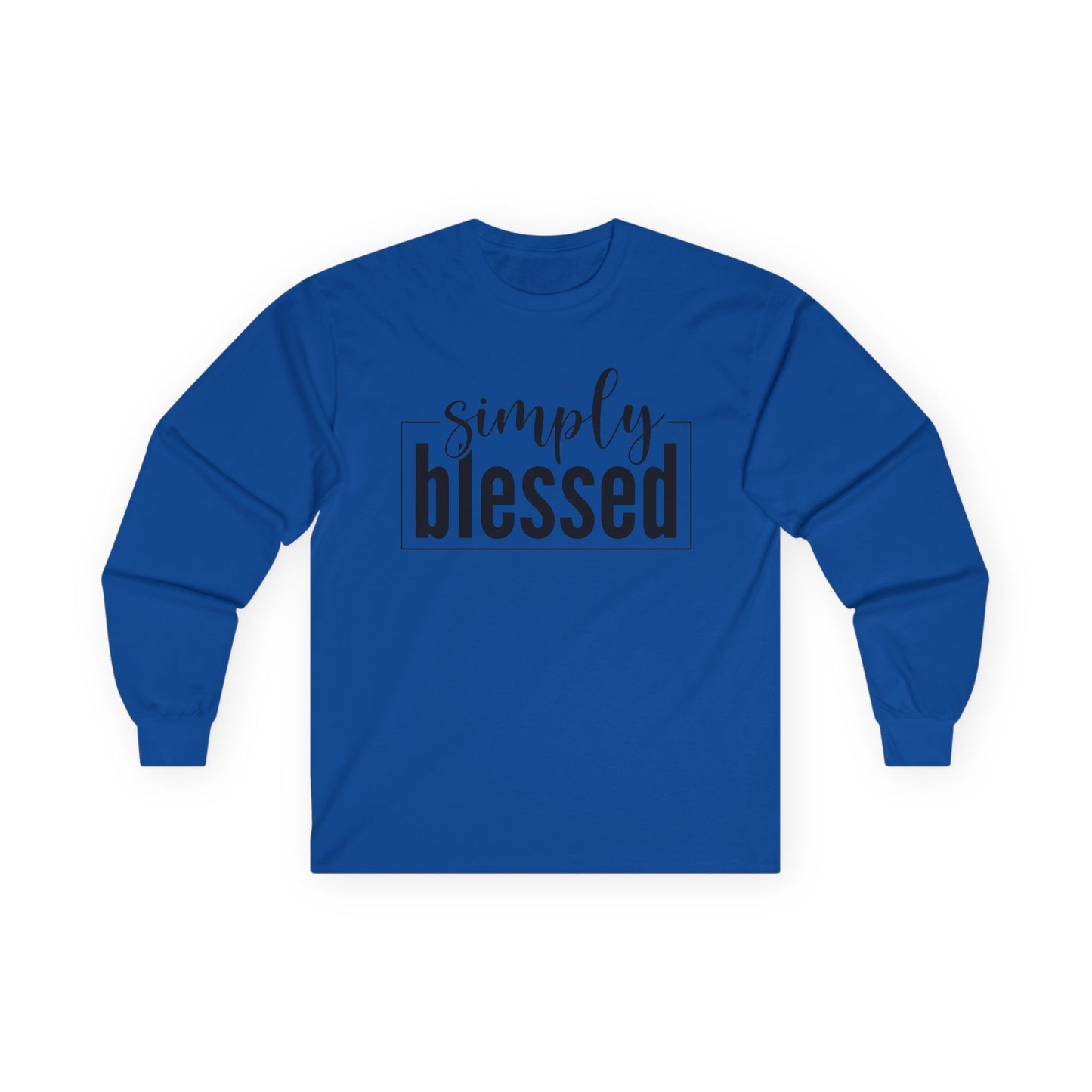 Simply Blessed Long Sleeve Tee - Unisex Ultra Cotton Shirt for Faith and Inspiration