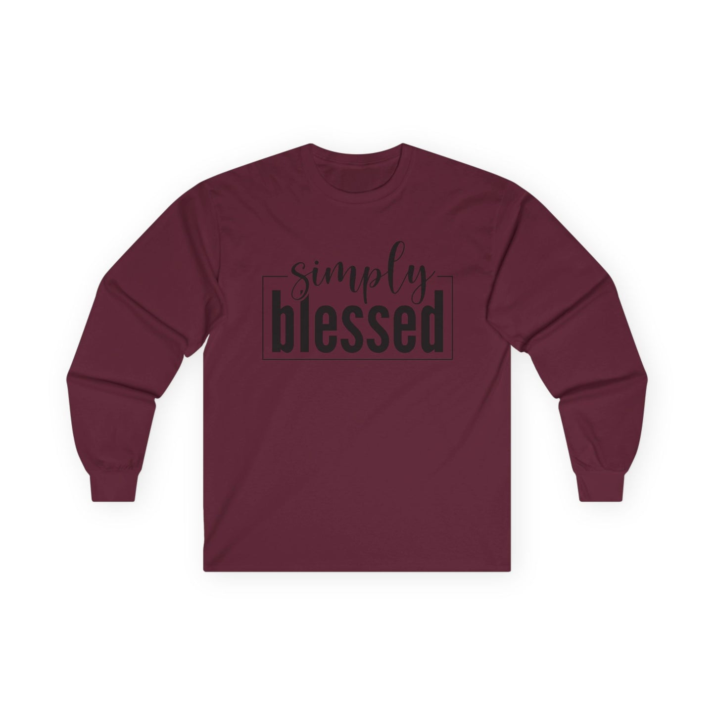 Simply Blessed Long Sleeve Tee - Unisex Ultra Cotton Shirt for Faith and Inspiration
