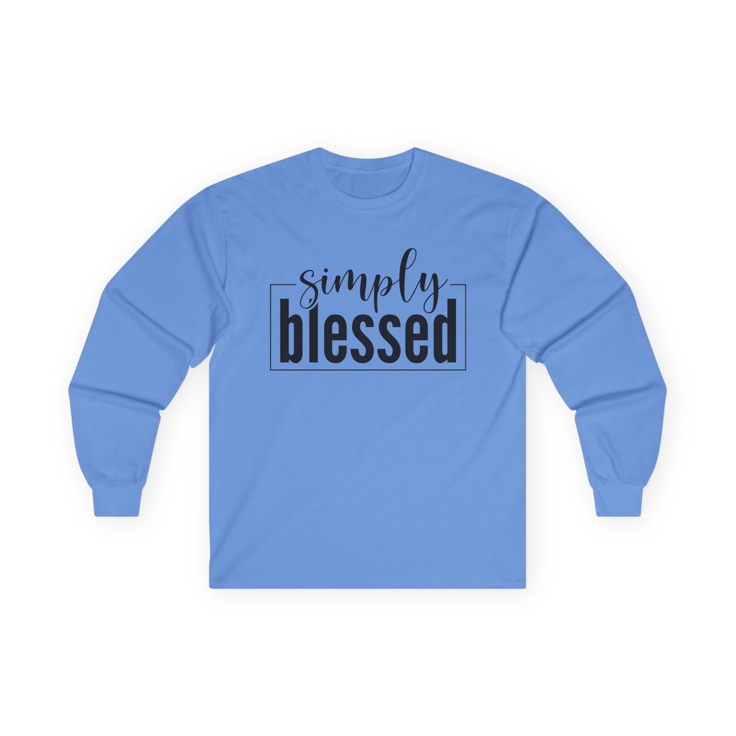 Simply Blessed Long Sleeve Tee - Unisex Ultra Cotton Shirt for Faith and Inspiration