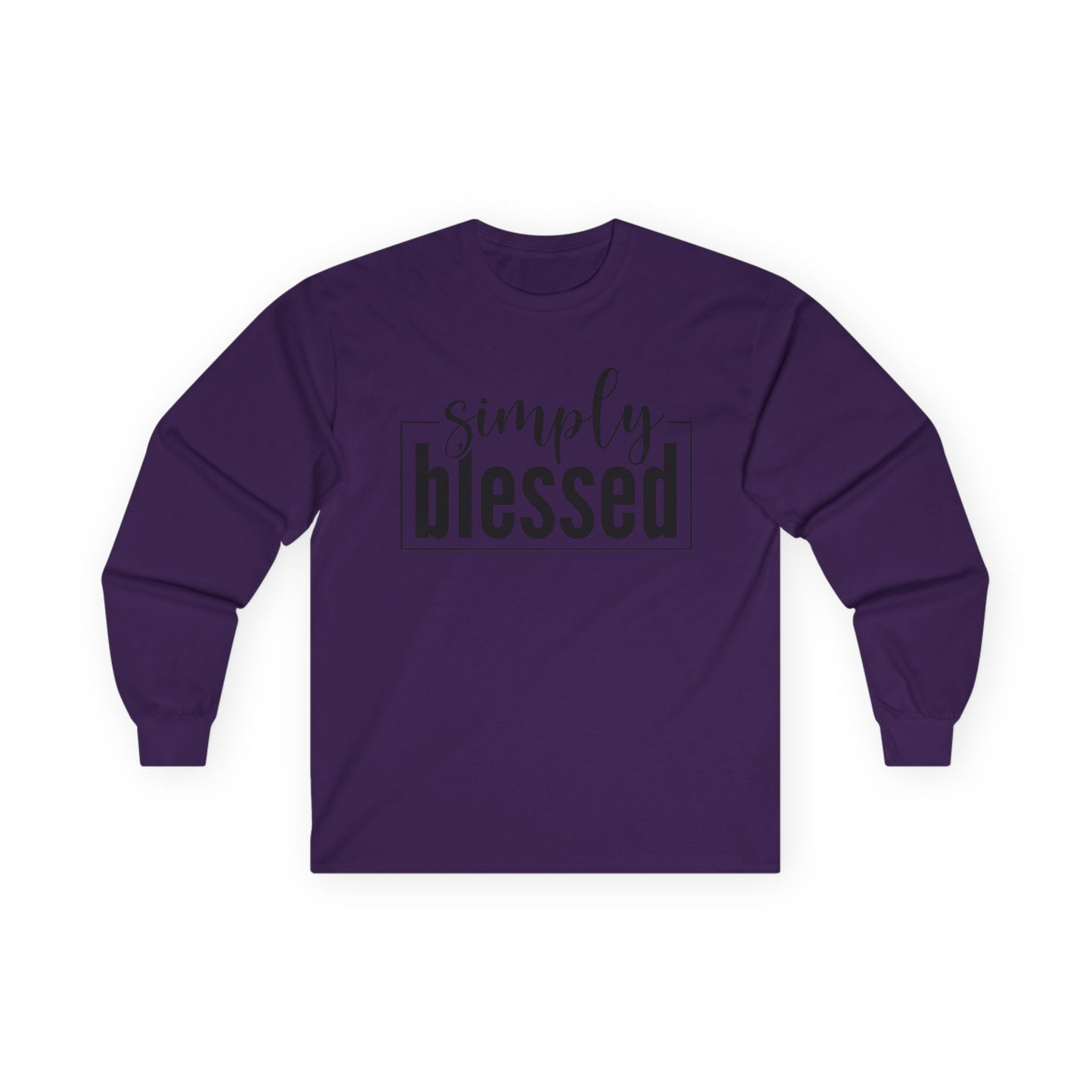 Simply Blessed Long Sleeve Tee - Unisex Ultra Cotton Shirt for Faith and Inspiration