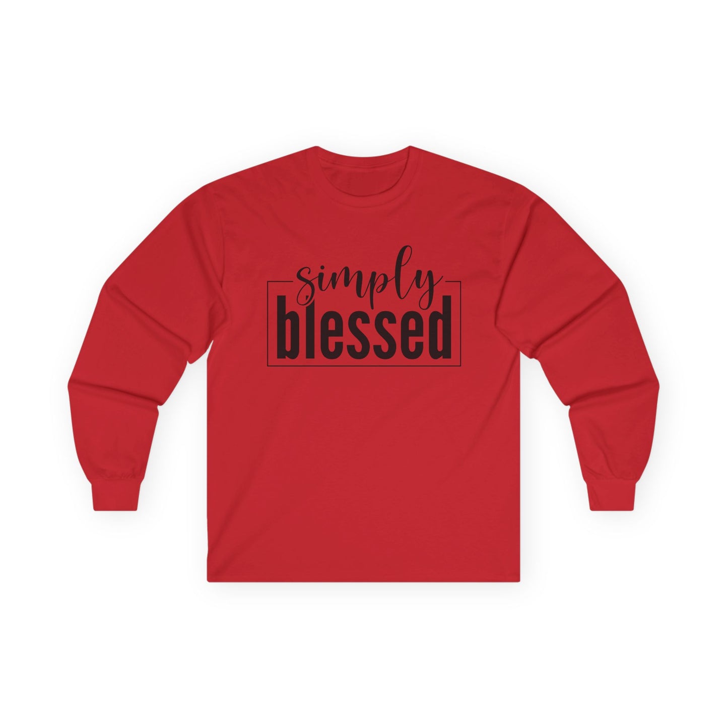 Simply Blessed Long Sleeve Tee - Unisex Ultra Cotton Shirt for Faith and Inspiration