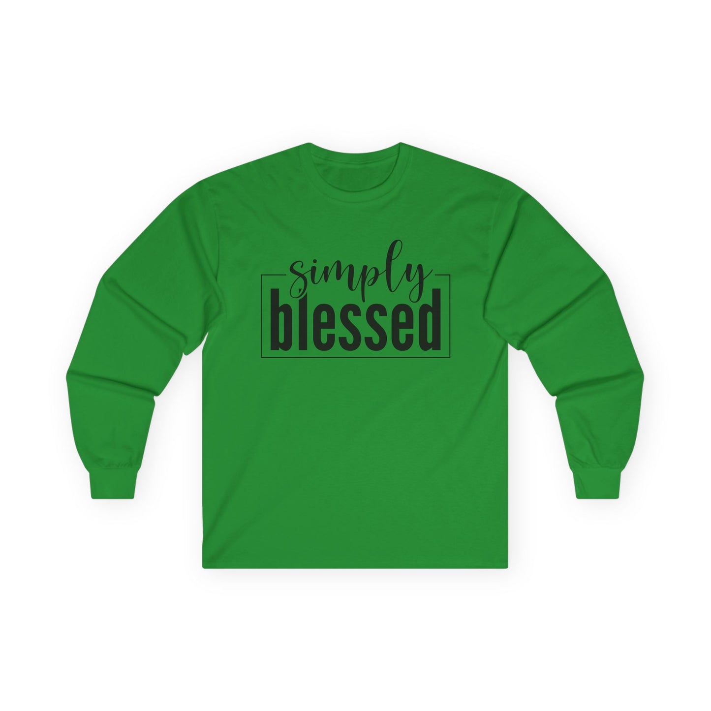Simply Blessed Long Sleeve Tee - Unisex Ultra Cotton Shirt for Faith and Inspiration