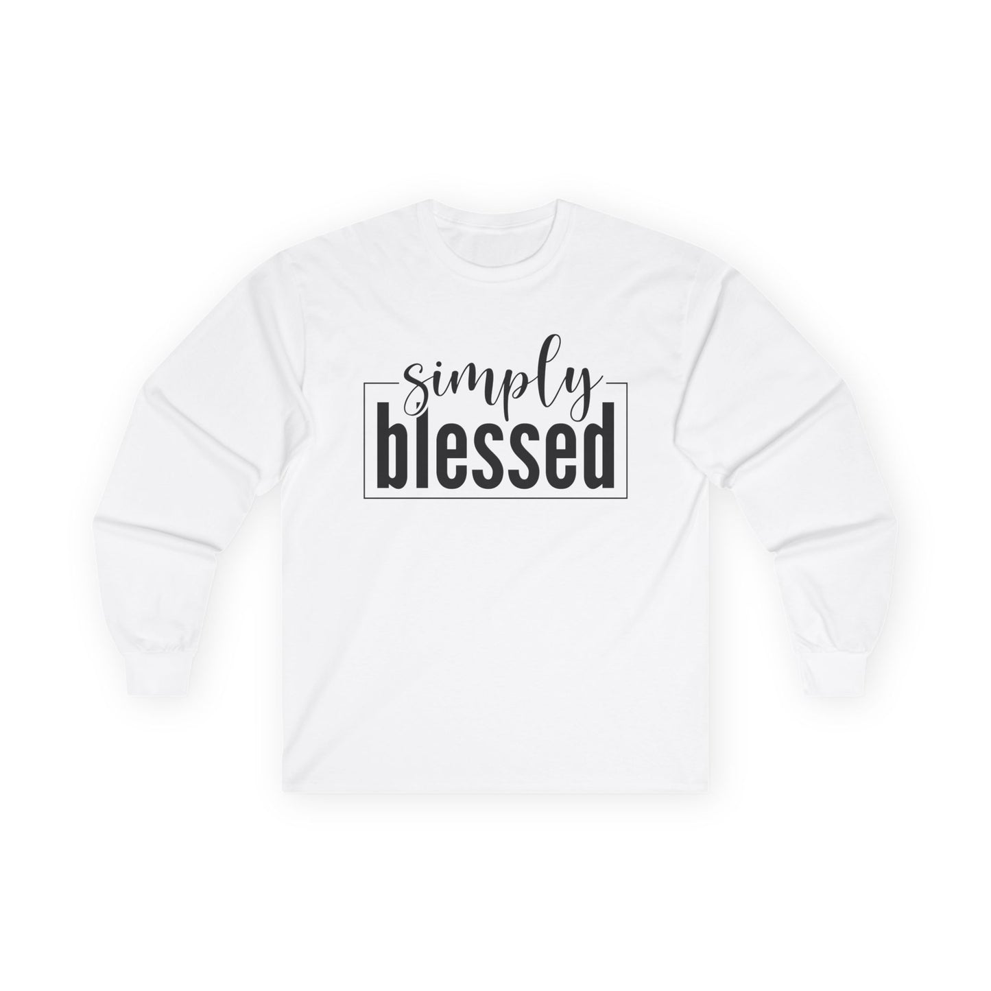 Simply Blessed Long Sleeve Tee - Unisex Ultra Cotton Shirt for Faith and Inspiration